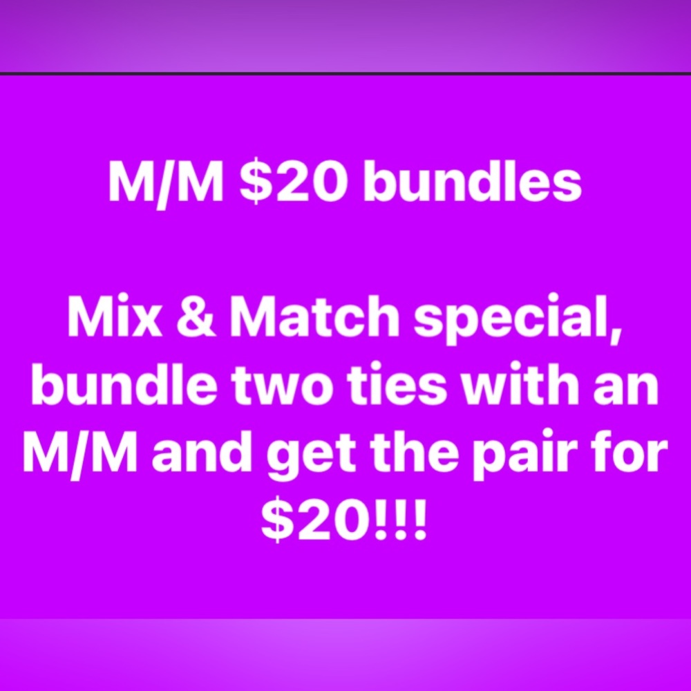 Look for items listed with an M/M and pick 2 for $20!